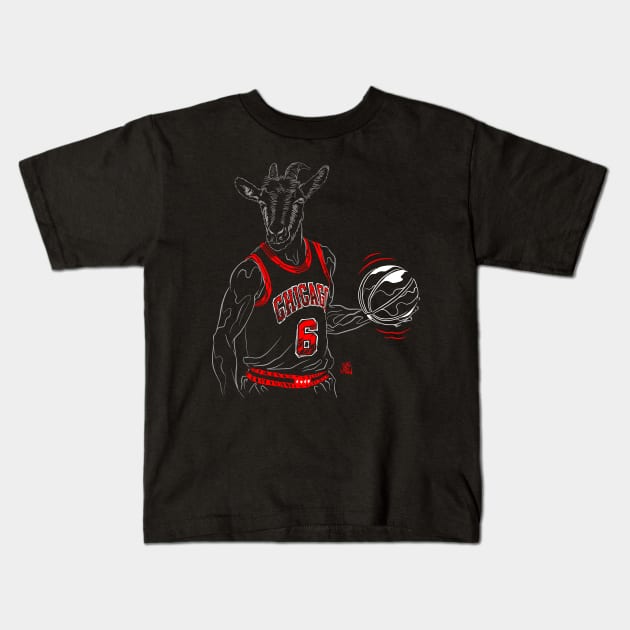 Caruso the GOAT Kids T-Shirt by salohman